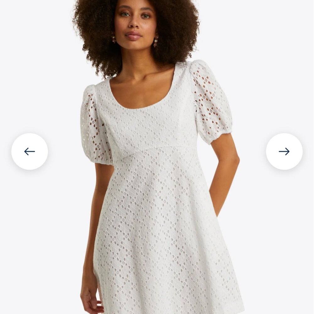 NWT Draper James Hailey Babydoll Dress in Eyelet Size 0